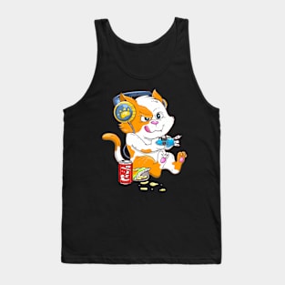 Cat Gaming Cat Kawaii Video Games  Gamer Tank Top